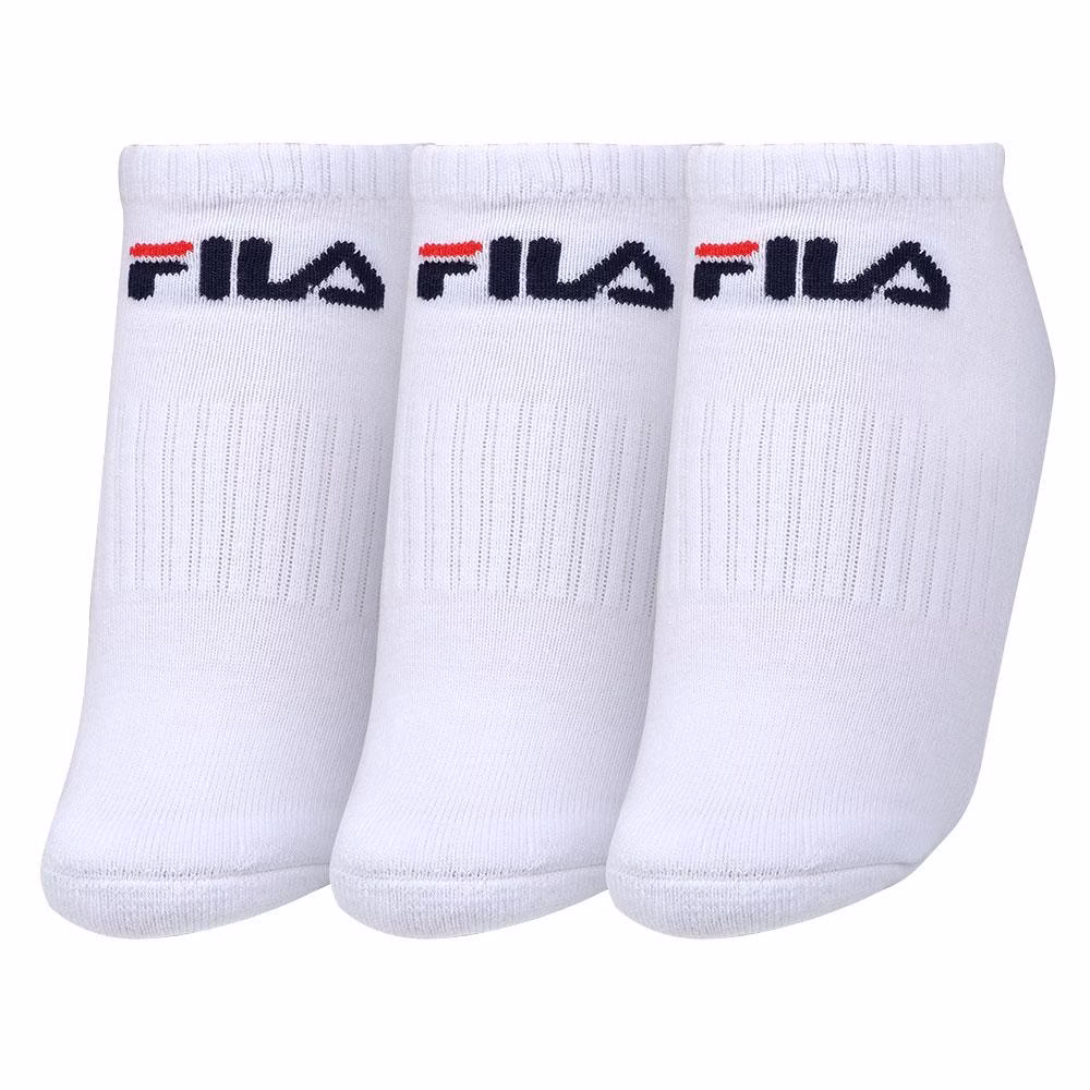 Meia Cano Invisível Fila LS330040 Branca Pack com 03 Unidades - 39 ao 43 - Imagem 2