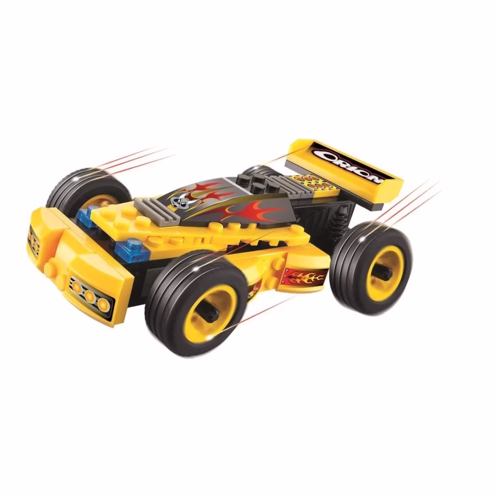 Carrinho de Brinquedo Blocos de Montar Corrida Maluca Sem Limites 59 Peças - 0623.2 - Imagem 2