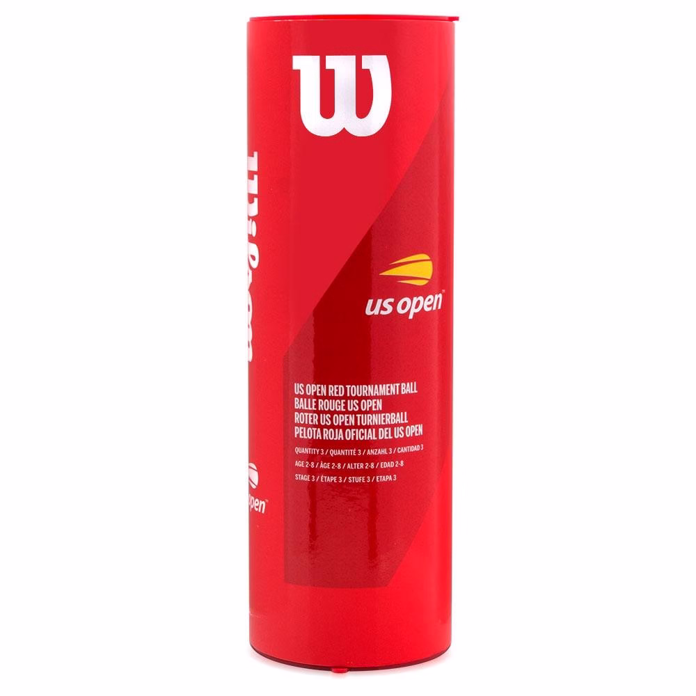 Bola De Tênis Wilson Us Open Junior Stage 3 Competitivo Vermelha
