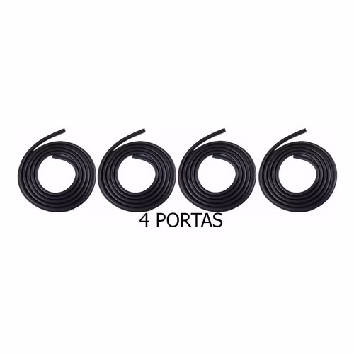 Borrachas De Vedação Logan 2013 2014 2015 2016 2017 4 Portas - Imagem 2