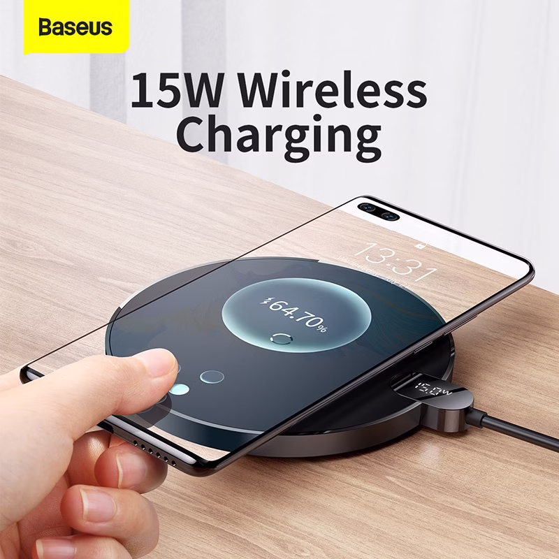 Baseus Digital LED Display Gen 2 Wireless Charger (15W) - Imagem 2