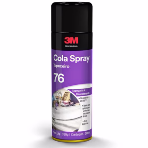 Cola Spray 76 Tapeceiro 3M Adesivo de Secagem Rápida 330g
