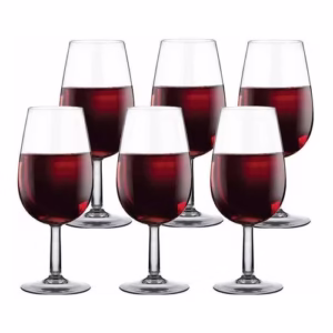 Jogo Taça De Vinho Iso Degustação Vidro Temp. 210ml 6 Pcs
