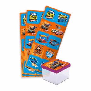 Adesivo Quadrado Festa Hot Wheels - 30 Unidades - Festcolor - Rizzo