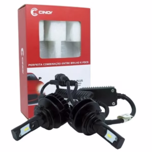 Kit Lampadas Super Led Plus H27 6500K 12V 24V 16W 4400LM