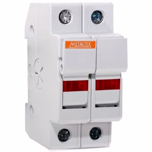 Porta Fusivel 2P 10X38mm 32a FH322 - Metaltex