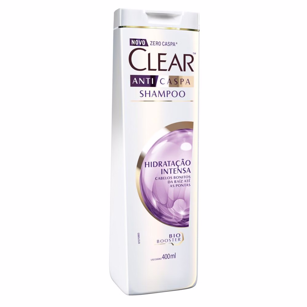 Shampoo Clear Anticaspa Hidratação Intensa 400ml - Imagem 2