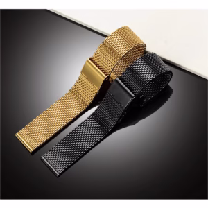 NIBOSI Relógio com pulseira de aço inoxidável de alta qualidade de 22 mm para homens e mulheres.