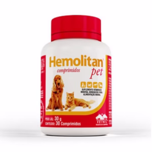 Suplemento Hemolitan Pet Vetnil 30 Comprimidos