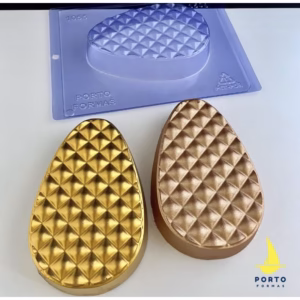 1~5 Forma silicone ovo achatado metalasse 3 partes Porto p1055