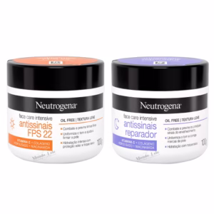 Kit Neutrogena Creme Facial Antissinais Vitamina C Dia + Noite