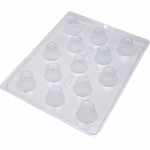 Forma Simples Copinho Licor9332 em Acetato BWB Para Bombom e Doces de Chocolate e Confeitaria Páscoa