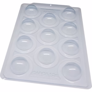 1~4 Forma BWB Com Silicone Semiprofissional, Doces Finos Chocolates Cód. 3531 - SP 9419 Esfera de 50mm