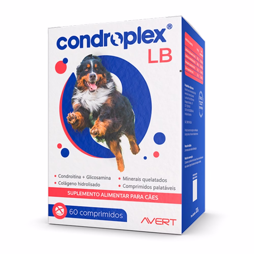 Condroplex Lb Suplemento Para Cães C/ 60 Comprimidos - Avert