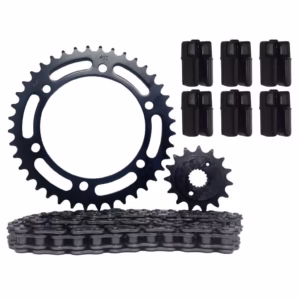 Kit Kmc Relacao Completo Nx 400 Falcon Coroa Pinhão e Corrente C/ Retentor + Coxim da Coroa