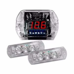 Strobo Som Automotivo Rgb Com Voltimetro Varias Cores 2 Faro