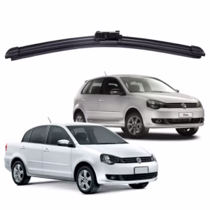 Par Palhetas Limpador De Parabrisa Dianteiro Polo Gti Sedan E Gti Blue