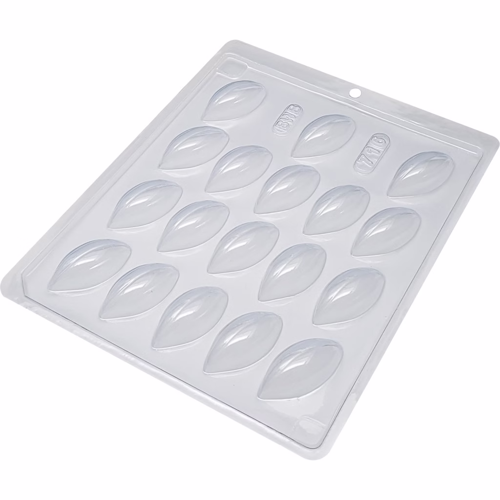 Forma Simples Bombom Cacau 716-(B7) em Acetato BWB Para Bombom e Doces de Chocolate e Confeitaria.