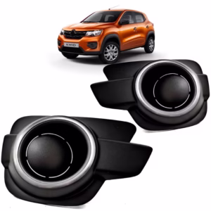 Moldura Farol Milha Kwid 2017 2018 2019 2020 Preto Sem furo Com Aro