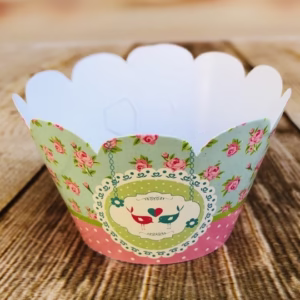 KIT Wrappers Saia Para Cupcake Doces Festa TEMA JARDIM ENCANTADO 46.2