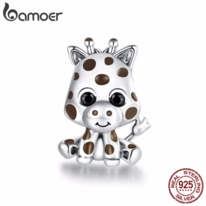 Bamoer 925 Pulseira Com Pingente De Girafa / Acessórios Femininos Da Moda Scc1691