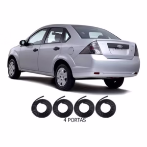 Kit Borracha De Vedação Fiesta Sedan 2001 2002 2003 4 Porta!