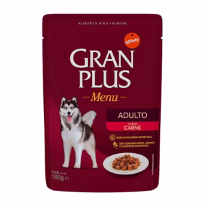Ração Úmida Sachê GranPlus Gourmet Cães Adultos Carne 100g