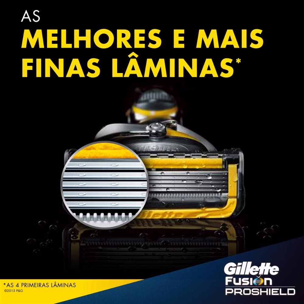 Kit Aparelho de Barbear Gillette Proshield + Carga 2 unidades - Imagem 2