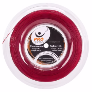 Corda Pró Spin Tournament Nylon By Sigma 15l 1.35mm Vermelha - Rolo com 200 metros