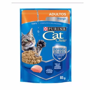 Ração Úmida Sachê Cat Chow Ração Úmida Adultos Frango 85g