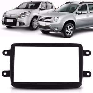 Moldura do Painel 2 Din Duster 2011/2018 Sandero 2015/2018