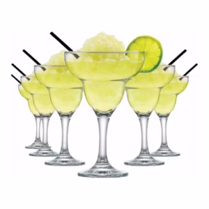 Taça Margarita Vidro Kit Jogo Conjunto 6 Peças