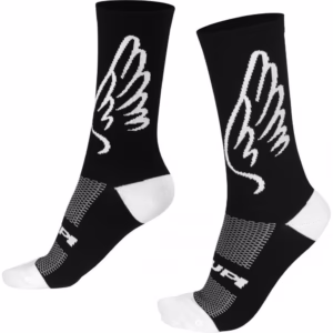 Meia Asas Preto HUPI - LT para pés menores 34-38