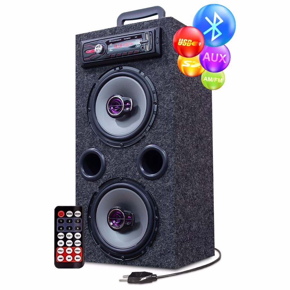 Som Residencial Pioneer Comércio Bar Rancho 110/220 Bluetooth Usb Caixa de Som Residencial Bob Ativa - Imagem 2