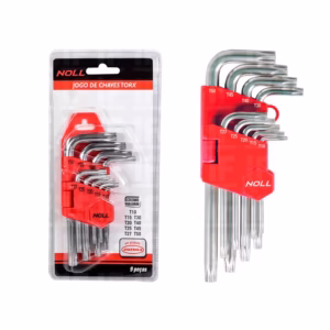 Jogo De Chaves Torx 9 Peças T10 A T50  Noll