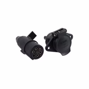 Tomada Reboque Cavalo Carreta 7 Polos Macho Fêmea Engate Bivolt Acabamento Nylon Ultraresistente