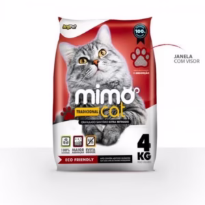 Areia Sanitária Mimo Cat Premium Tradicional para Gato 4kg
