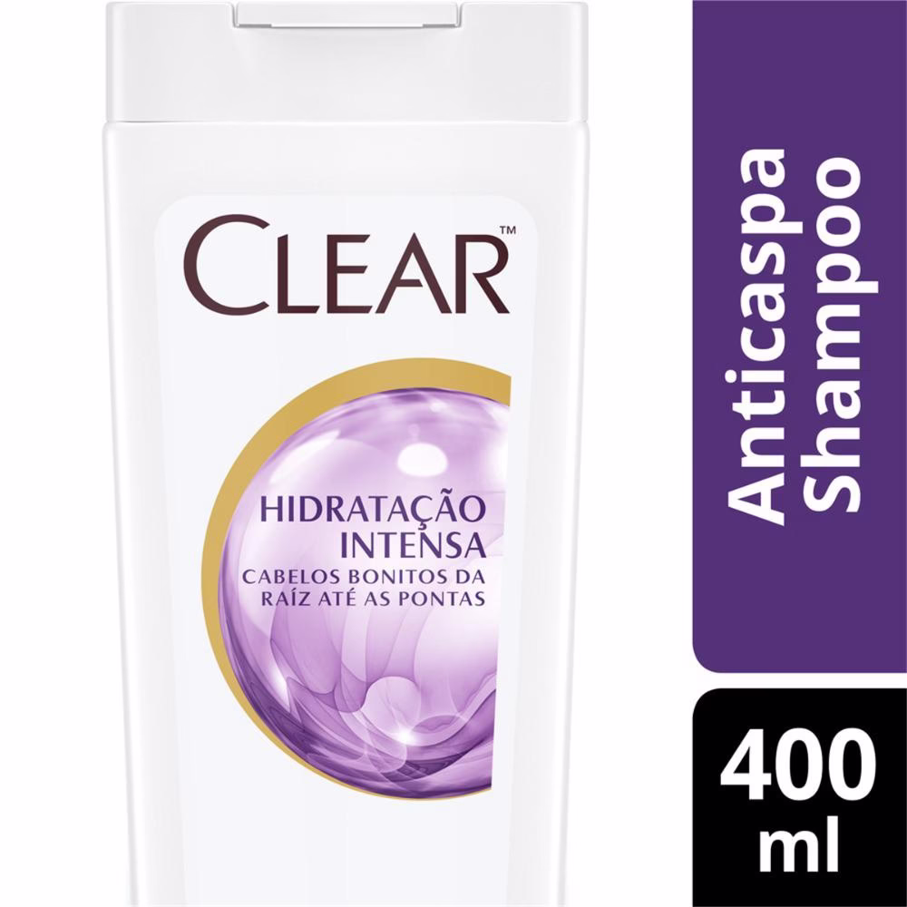 Shampoo Clear Anticaspa Hidratação Intensa 400ml