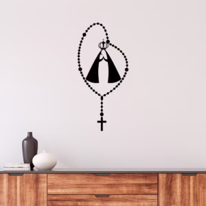 Adesivo Decorativo Terço Nossa Senhora Aparecida Decoração Religiosa