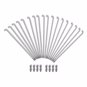 Raio e Niple Jogo com 36 Unidades Traseiro Pro Tork Titan 150 Titan 2000 Cromado