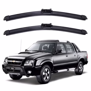 Par Palhetas Limpador Para-brisa Dianteiro GM Chevrolet S10 1995 A 2011 Kit