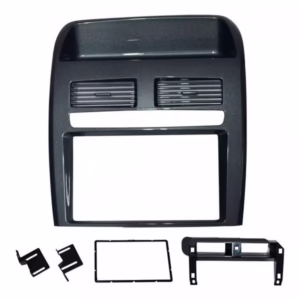 Moldura 2 Din Fiat Linea 2008,2009,2010,2011,2012,2013,2014 - Grafite