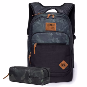 Kit Mochila  Estojo Escolar Camuflado Hang Loose Original