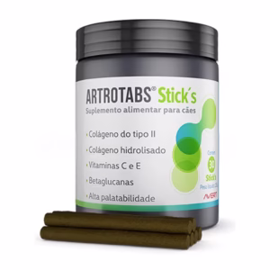 Artrotabs 30 Sticks Para Cães Suplemento Alta Patabilidade Alimentar Colágeno 210G Avert