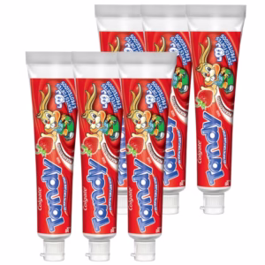 Kit Creme Dental Colgate Tandy Morangostoso 50g com 6 unidades