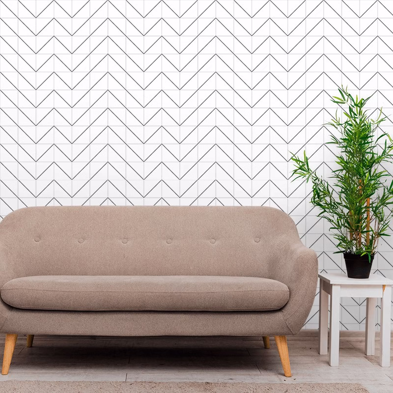 Papel De Parede Chevron Barcellos