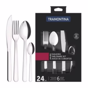 Faqueiro Malibu 24 Peças em Aço Inox Tramontina - 23798046