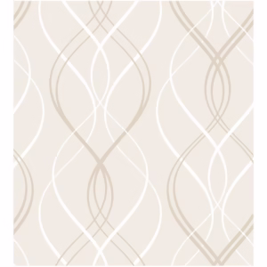 Papel De Parede Abstrato Bege Elegante Em Adesivo Vinílico, Quarto, Sala, Lavabo, Corredor 3,50 Mts