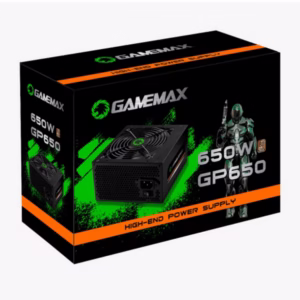 Fonte ATX 650W Gamer GP650 Real 80 Plus Bronze PFC Ativo Preta Gamemax