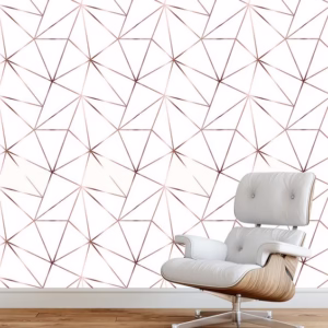 Papel de Parede Adesivo Geometrico Zara Branco Vinilico Autocolante